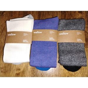 NEW Wellow Premium Compression Socks Extra XL Large Wide Calf (LOT OF 3)